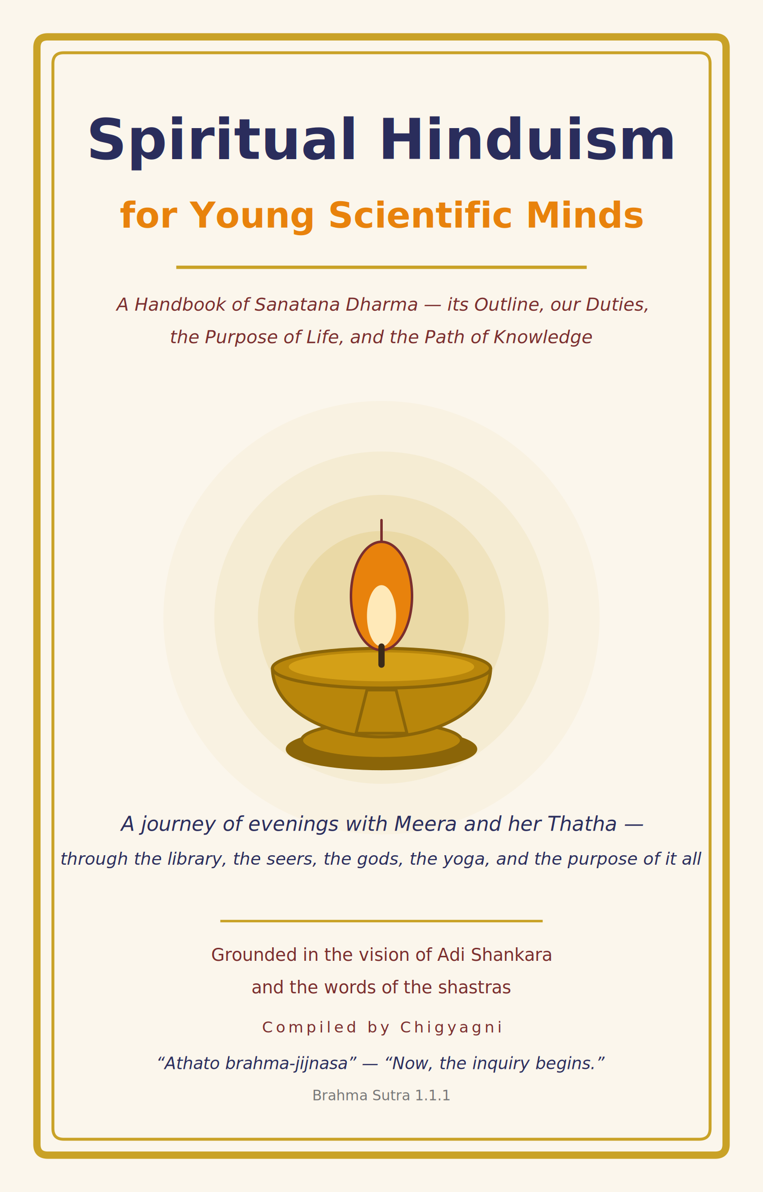 Cover of Spiritual Hinduism for Young Scientific Minds
